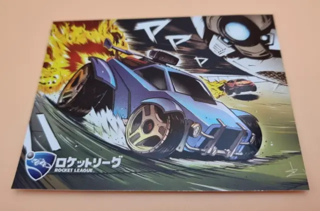 Rocket League Collector's Edition Print PS4 Xbox  Switch Artwork Card Artkarte