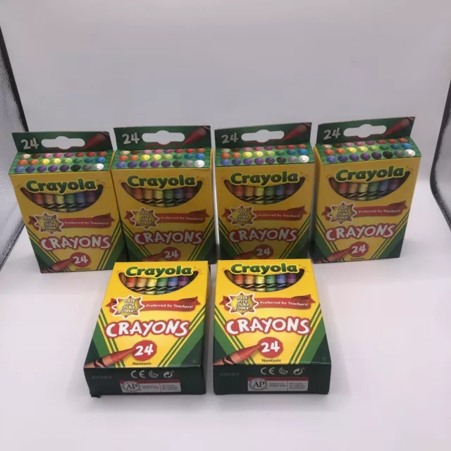 Crayola 24 Count Box of Crayons Non-Toxic Color Coloring School Supplies (2  Pck)