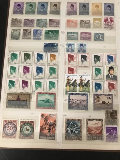 Aus Nachlass Indonesien Briefmarken Sammlung/Lot gestempelt.