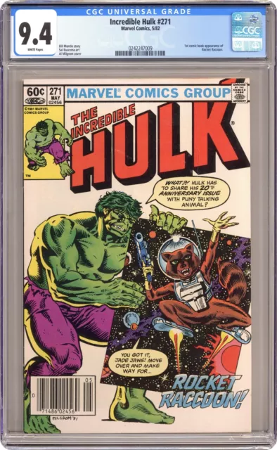 Incredible Hulk #271N Newsstand Variant CGC 9.4 1982 0242247009