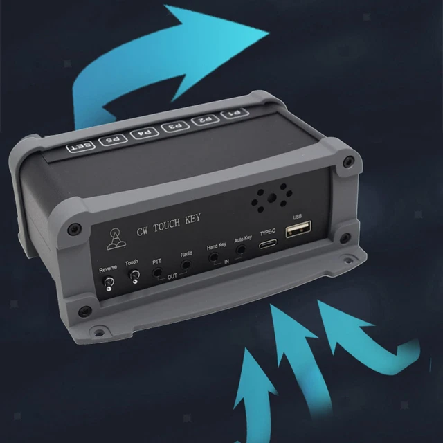 CW Key Transmitter Interface Box for Camping Broadcast Enthusiasts Ham Radio