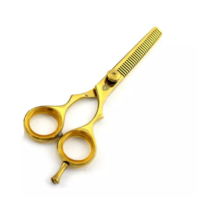 Professional Gold Hair Cutting Japanese Scissors Barber Stylist Salon Shears 5.5 3