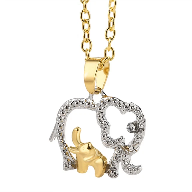 ROMANTICWORK Collana Procione In Argento 925 - Ciondolo Madre E Figlia Gioiello Animale Regalo Per Donne