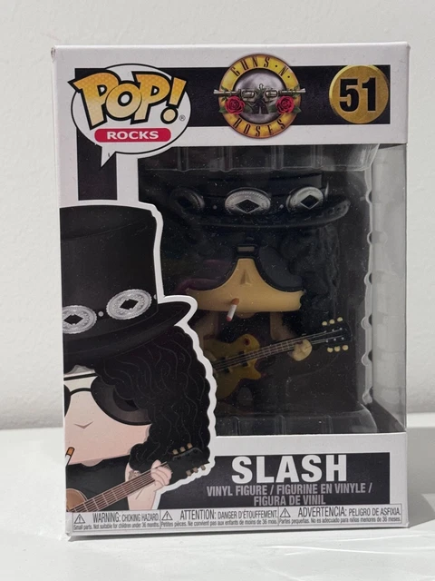 Funko Pop! Rocks Slash De Guns N' Roses – Figura De Vinilo Coleccionable De 9.5 Cm Con Estilo De Los 90, Regalo Perfecto Para Fans Del Rock Y Coleccionistas (Merchandising Oficial)