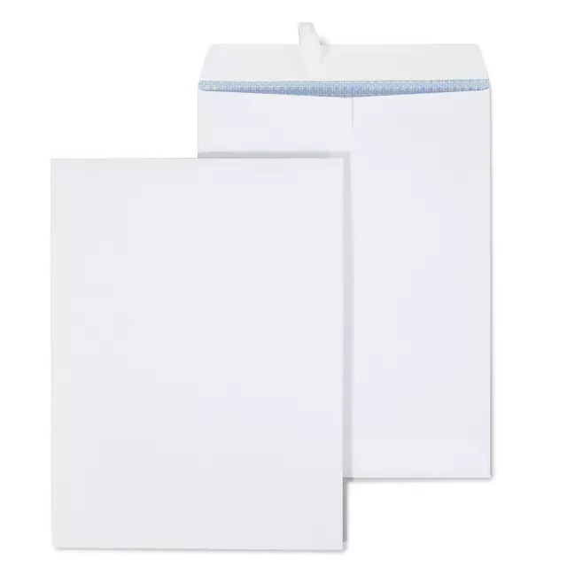 Staples Tear-Resistant Privacy Tint Catalog Envelopes 9 x 12 White 100/BX 21574
