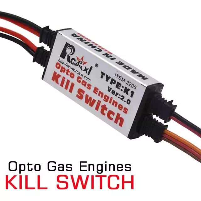 Opto Gas Engine Kill Switch Shut Down Version 2.0 for RC Gasoline Airplane DLE