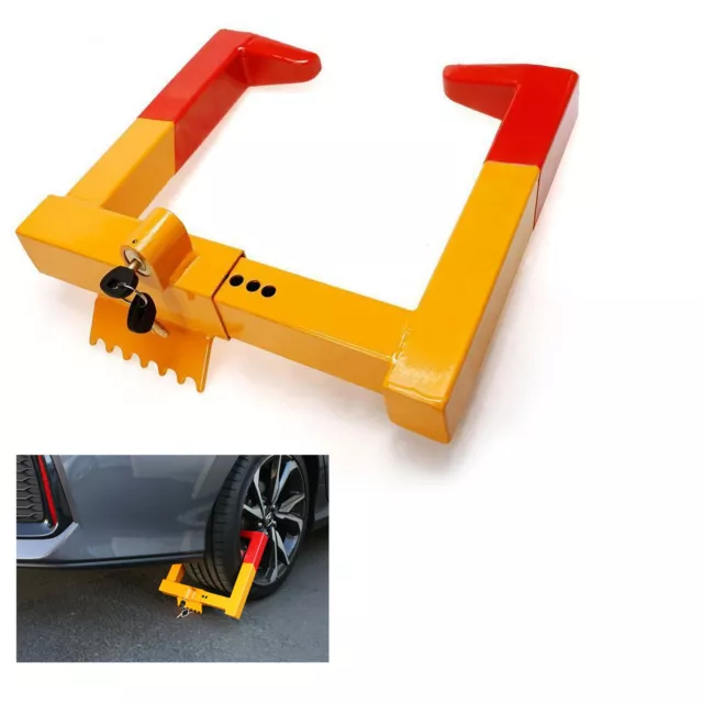 Wheel Lock Clamp Boot Tire Claw Trailer Steel Car Truck Anti-Theft Towing Lock