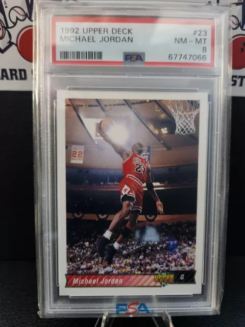 1992 NBA Upper Deck Basketball Michael Jordan #23 PSA 8 NM-MT