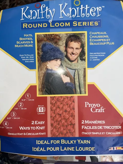 Knifty Knitter Round Loom Series Provo Craft.  DVD Loom Knit Instructional