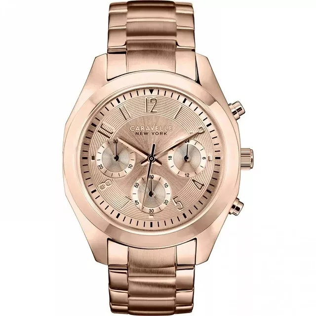 Caravelle by Bulova Women's 44L115 Analog Display Quartz Rose Gold Watch 2