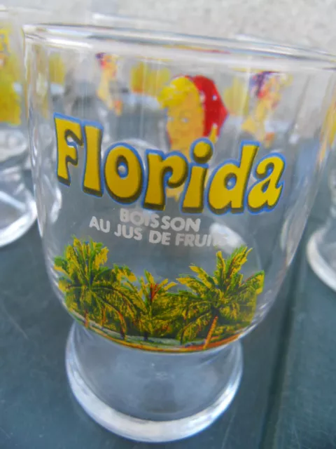 8 verre sodas limonade PRIMEROSE Florida Pin Up 60.70's Br Dudon Dunkerque 3