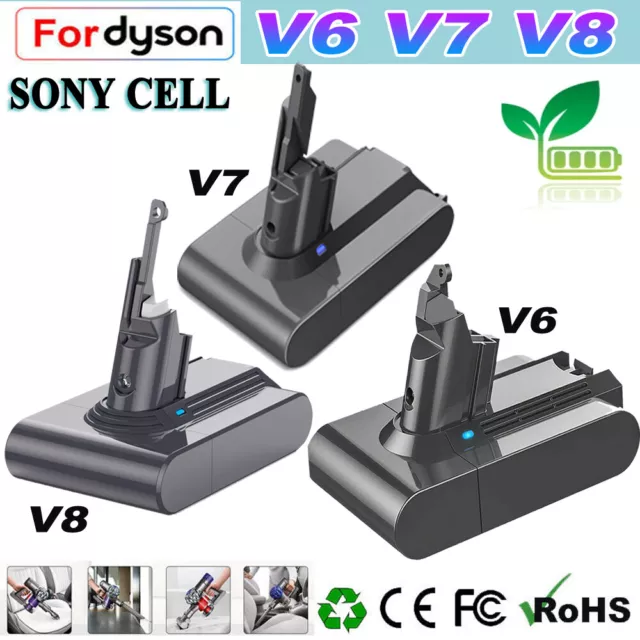 Battery For Dyson V6 V7 V8 SV10 Animal Absolute Fluffy Handheld Vacuum Cleaner A