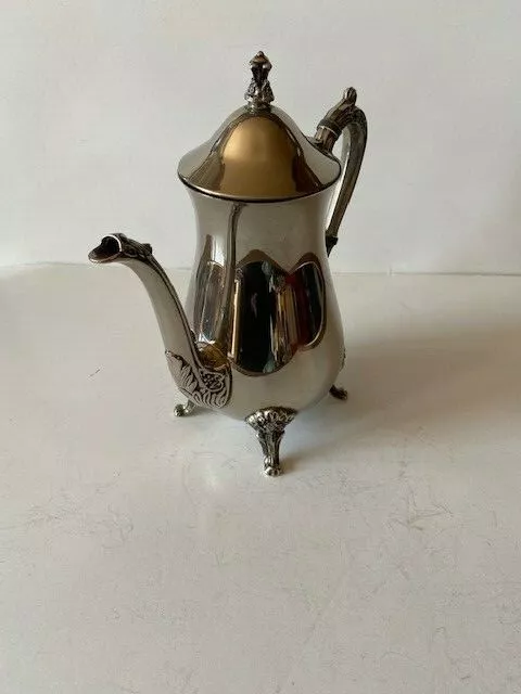 Ensemble métal argenté - théière, pot à lait et sucrier