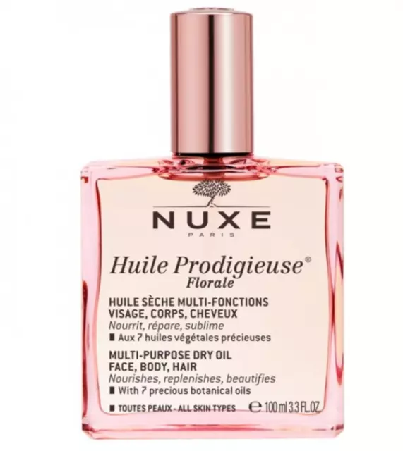 Oil NUXE HUILE PRODIGIEUSE FLORALE dry face, body, hair oil, 100 ml / 3.3 fl. oz