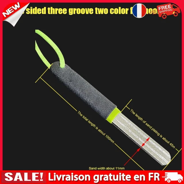 Realand Lot De 4 Aiguiseurs D'Hameçons Diamant Double Face – Affûtage Fin Et Grossier Pour Pêcheurs