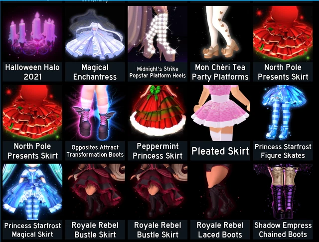 ROYALE HIGH INVENTORY SALE -inventory with nearly all sets halos