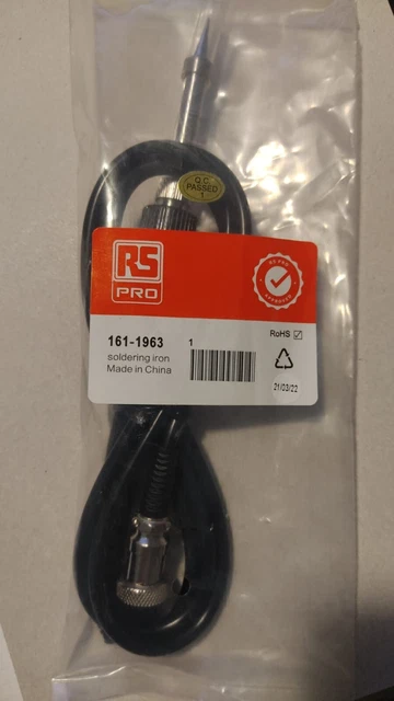 Saldatore elettrico RS Pro, 220 V, 50 W, per stazioni di saldatura 161-1962