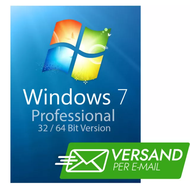 Windows 7 Professional Pro 32 / 64 Bit Key per E-Mail Download