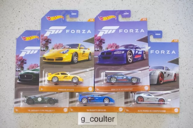 Hot Wheels Forza Horizon 4 Complete 6 Car Set Bundle