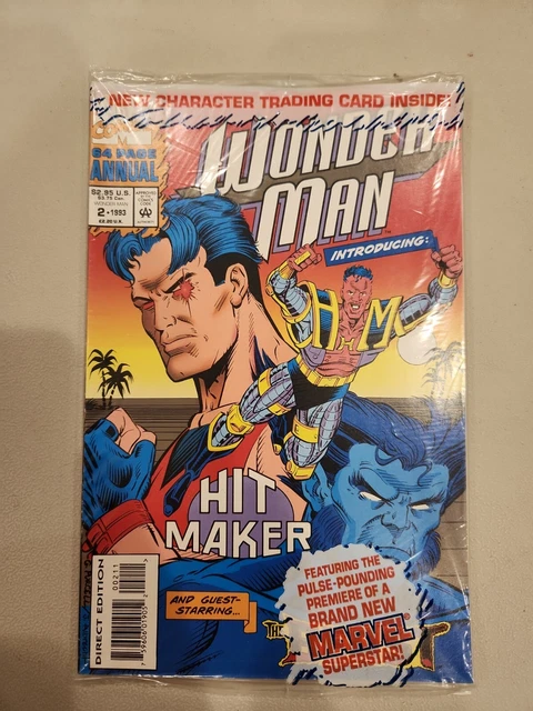 WONDER MAN ANNUAL #2 (1993) Marvel Comics - Polybagged w/ Trading Card