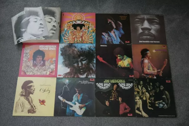 Jimi Hendrix Vinyl Record LP Boxset Anthology - 11 Albums 1 Promo and Poster VGC