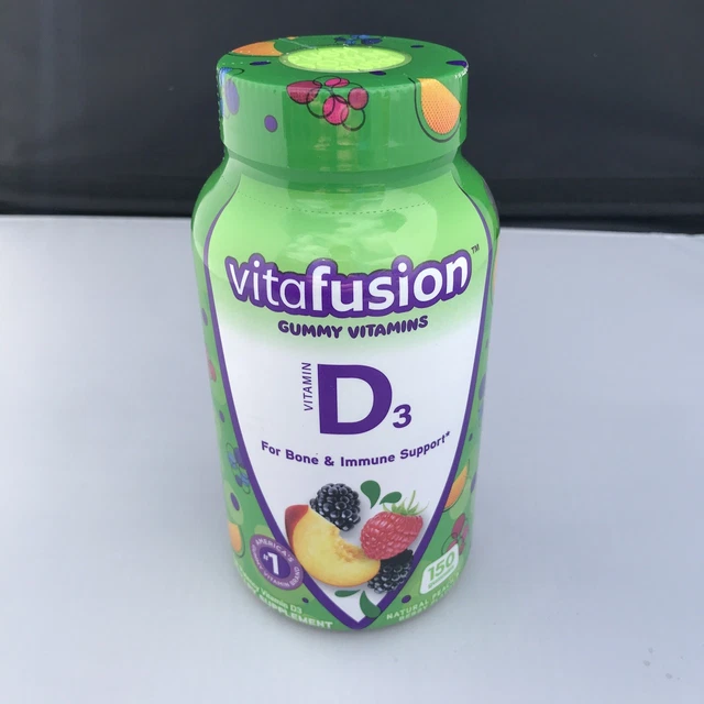 VITAFUSION VITAMIN D3 Gummy Vitamins Immune System 50mcg per 150 Count
