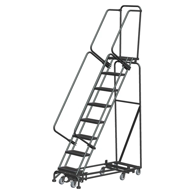 Ballymore Rolling Ladder Overall Height 113 in Steps 8 Cap 450 lb