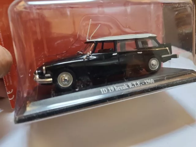 VOITURE CITROEN ID 19 Break RTF 1960 noir Neuf  1/43 - Atlas / UH