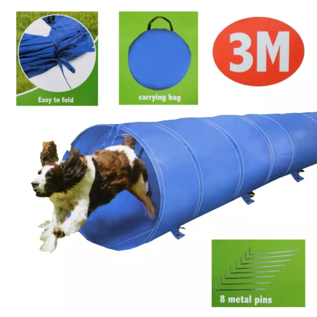 Pet Agility Set Training Dogs Outward Outdoor Play Hurdle Jump Hoop Pole Tunnel