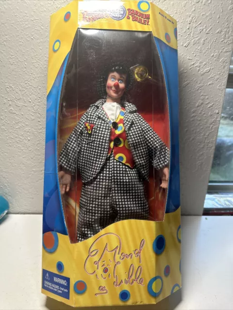 2003 Ringling Bros. and Barnum & Bailey, David Larible Clown Doll NEW In Box