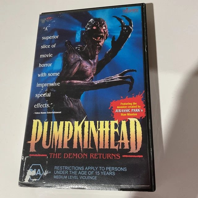 PUMPKINHEAD THE DEMON Returns Vhs Ex Rental Rare Horror EUR 35,47 ...