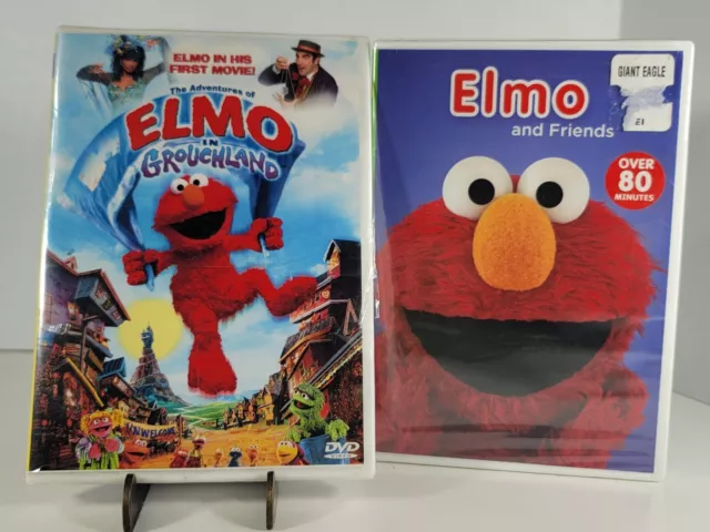 SESAME STREET DVD Lot : Adventures Elmo In Grouchland + Elmo & Friends ...