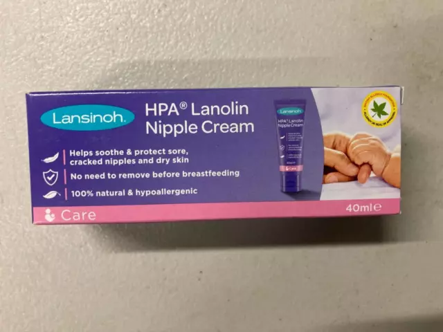 LANSINOH HPA LANOLIN NIPPLE CREAM 40ml *BRAND NEW*