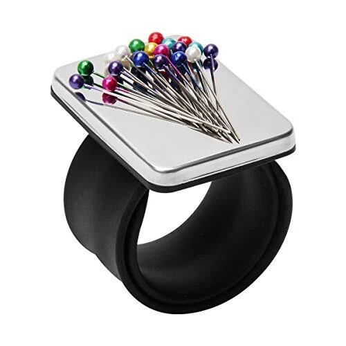 Magnetic Pin Holder Wrist Band, Magnetic Wrist Sewing Pincushion with Wristband
