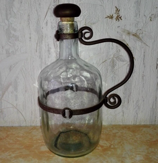Bouteilles en verre avec couvercles en aluminium, 10 pièces