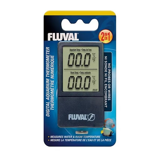 Termómetro digital inalámbrico para acuarios Fluval 2 en 1, PVP 16,99 EUR, NUEVO