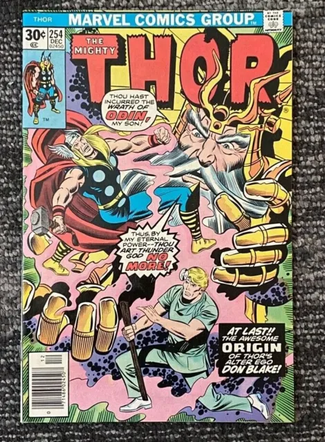 The Mighty Thor No 254 December 1976 - Marvel Comic  - Very Good++ Condition