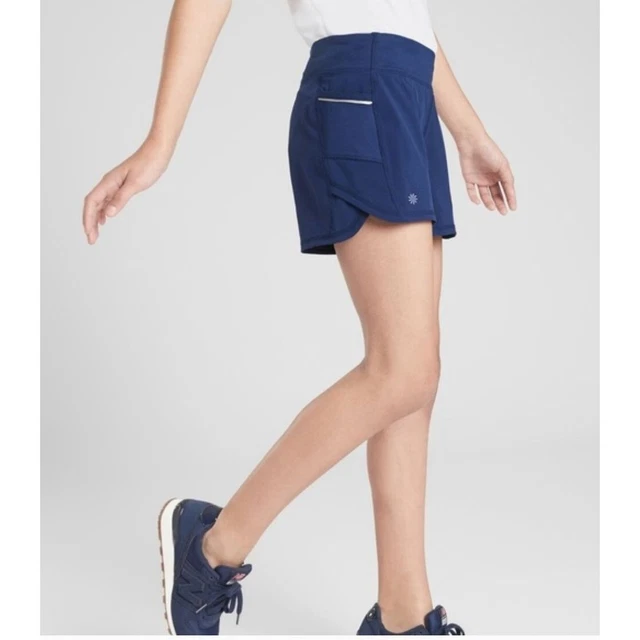ATHLETA GIRL Record Breaker Short 3" Built In Liner Running Navy Kids Size XL 14