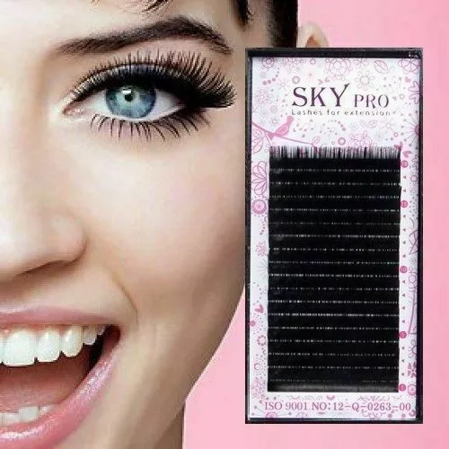 Eyelash Extension Individual SKY Eyelashes  C/CC/D Eyelash Extension Silk Lashes