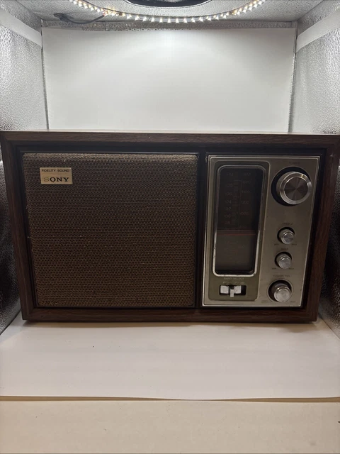 SONY RADIO ICF-9650W AM/FM Tabletop Stereo Wood - Vintage - Works $50. ...