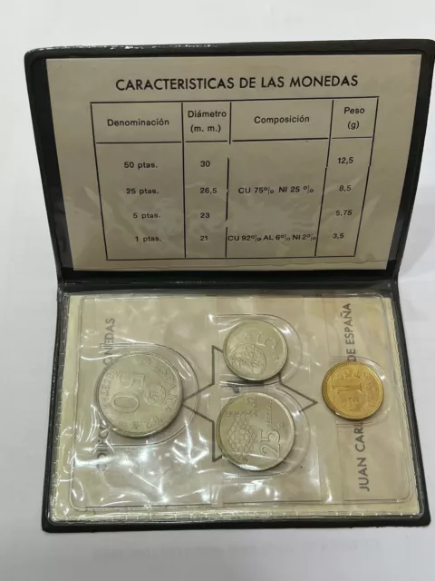 Cartera de España Mundial 82, 4 monedas  año 1980 *81  Sin Circular