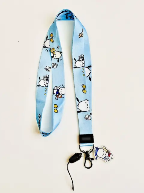 Japanese Cartoon Sanrio Pochacco  Lanyard Car Key / ID Card Holder / Phone Strap