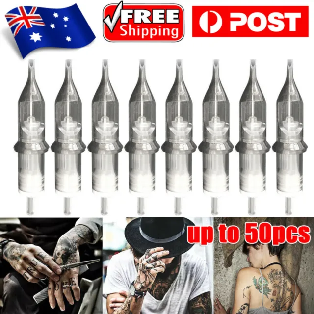10/20/50PCS Disposable Tattoo Needle Cartridges Sterilized Round Liners Shaders