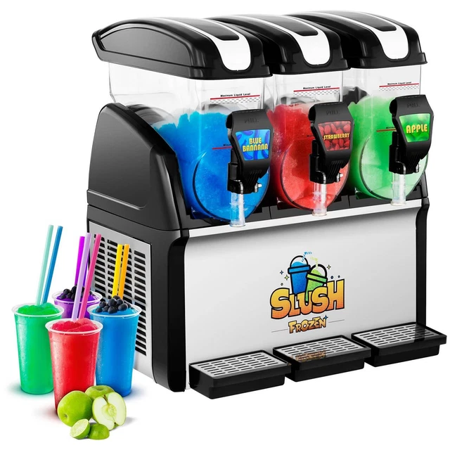 G5 3 Slush-Eismaschine mit 3 Behältern à 5 Liter - Slush-Eis-Maschine mit 3 Kammern - Kasper & Co Aps