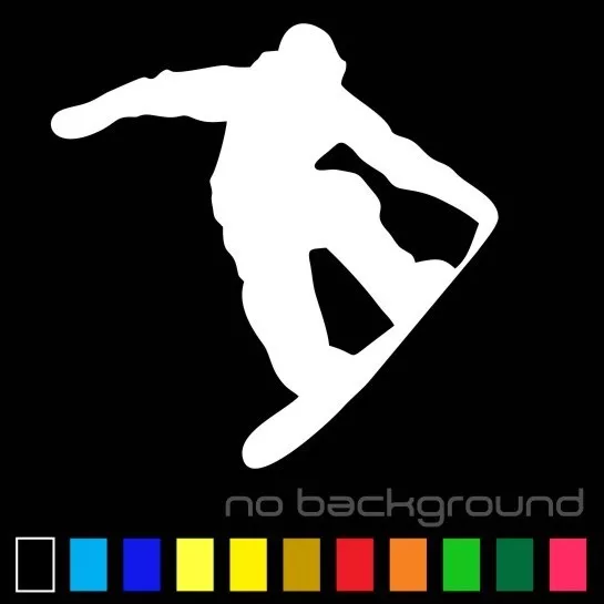 Snowboard Sticker Vinyl Decal - Snow Board Winter Car Window Bumper Jump Grab