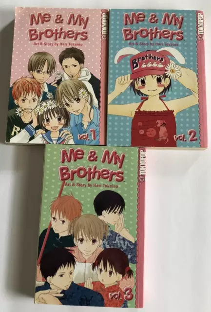 Me & My Brothers, Volumes 1-3, Manga Tokyopop books series set