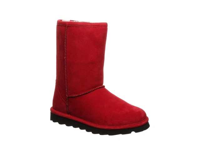 Bearpaw Casual Boot Womens Elle Short 8" Suede 7 M Red 1962W