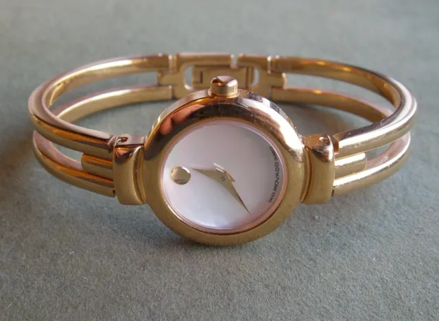 Movado Mother Of Pearl Museum Dial Ladies Watch Authentic Movado Harmony Museum