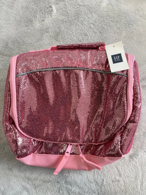 Gap Pink Sparkly Glitter Lunchbag Lunch Box Bag New Bnwt (Xmas Present)