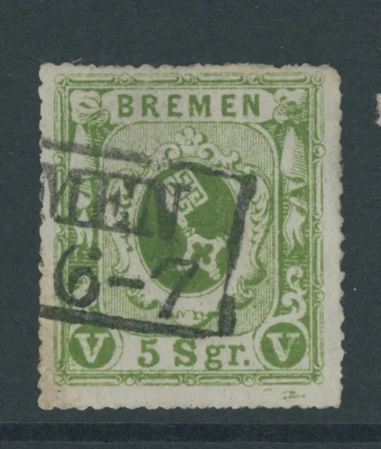 Bremen Mi. Nr. 9 b sauber gestempelt Fotobefund Heitmann BPP 300 Euro